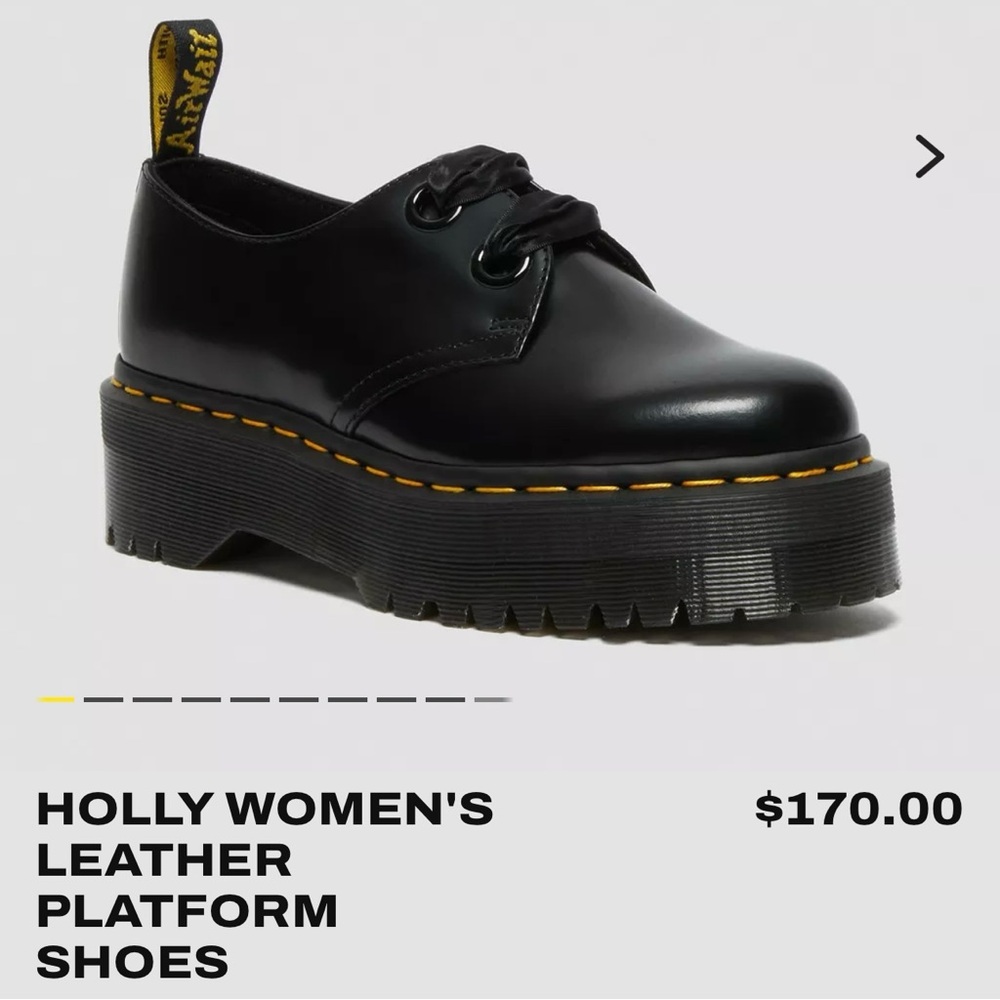 Dr. Martens Leather Platform Shoes